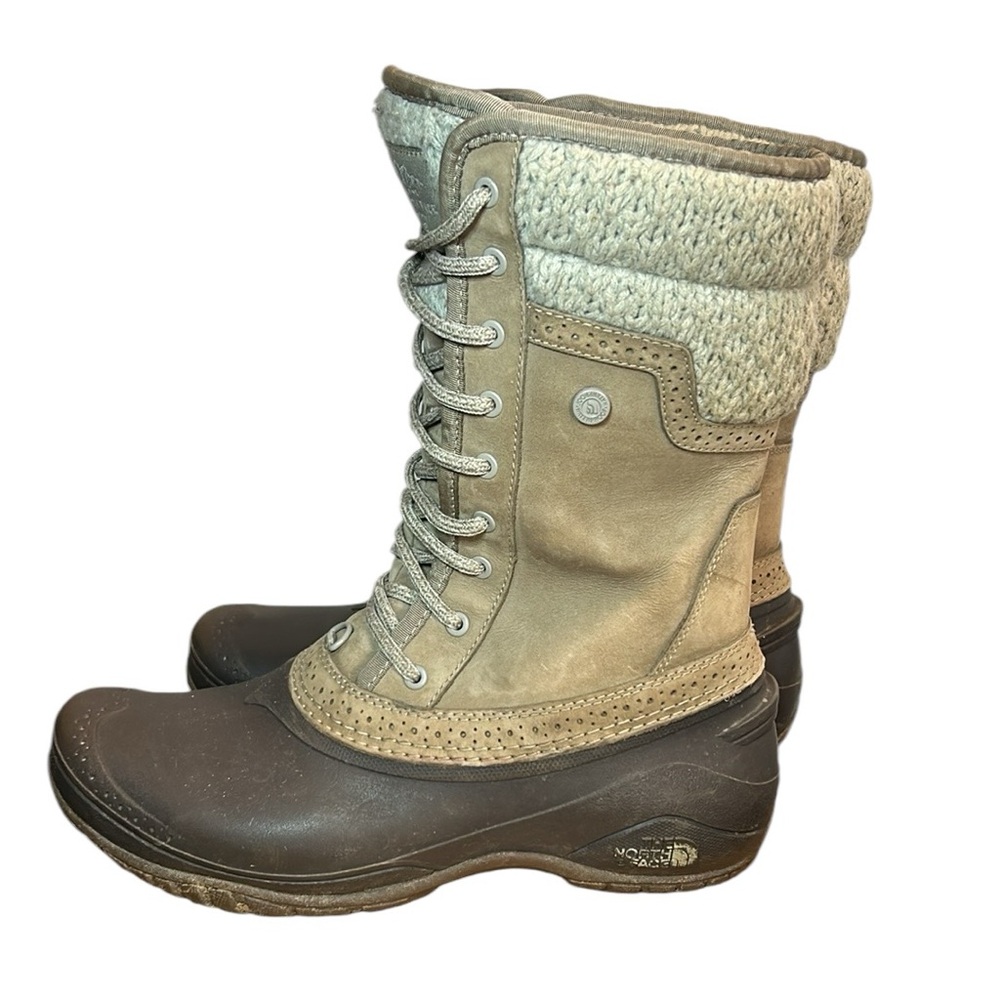 The North Face Women's Shellista II Mid 'Split Rock Brown' Winter Boots size 8.5